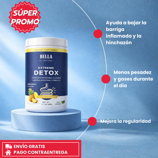 Bella All Naturals: Polvo para Bajar la Barriga Inflamada y Apoyar la Regularidad