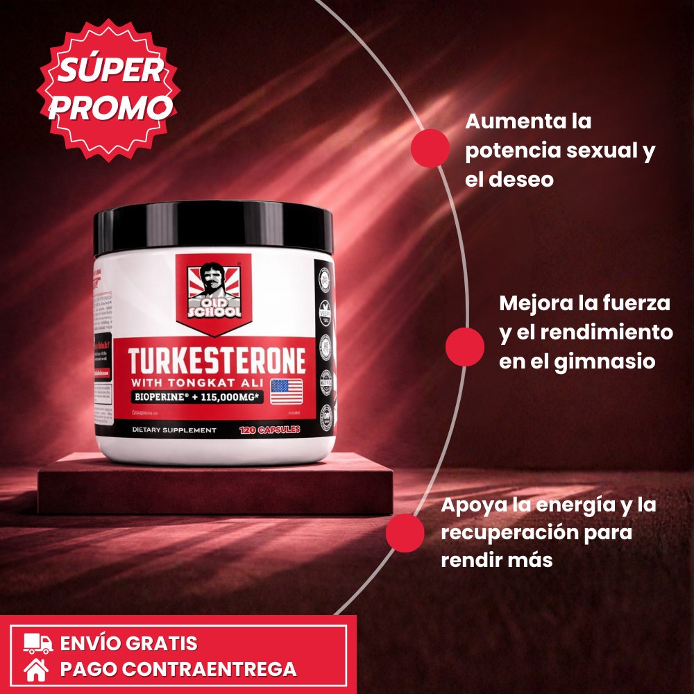 Turkesterona: Fuerza + Resistencia + Potencia Sexual
