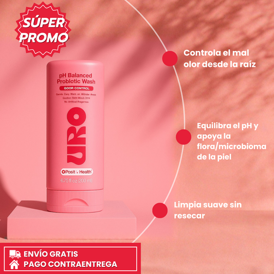 Oferta Especial -50%: URO WASH™ – Gel de ducha pH Balanceado para Control de Olor